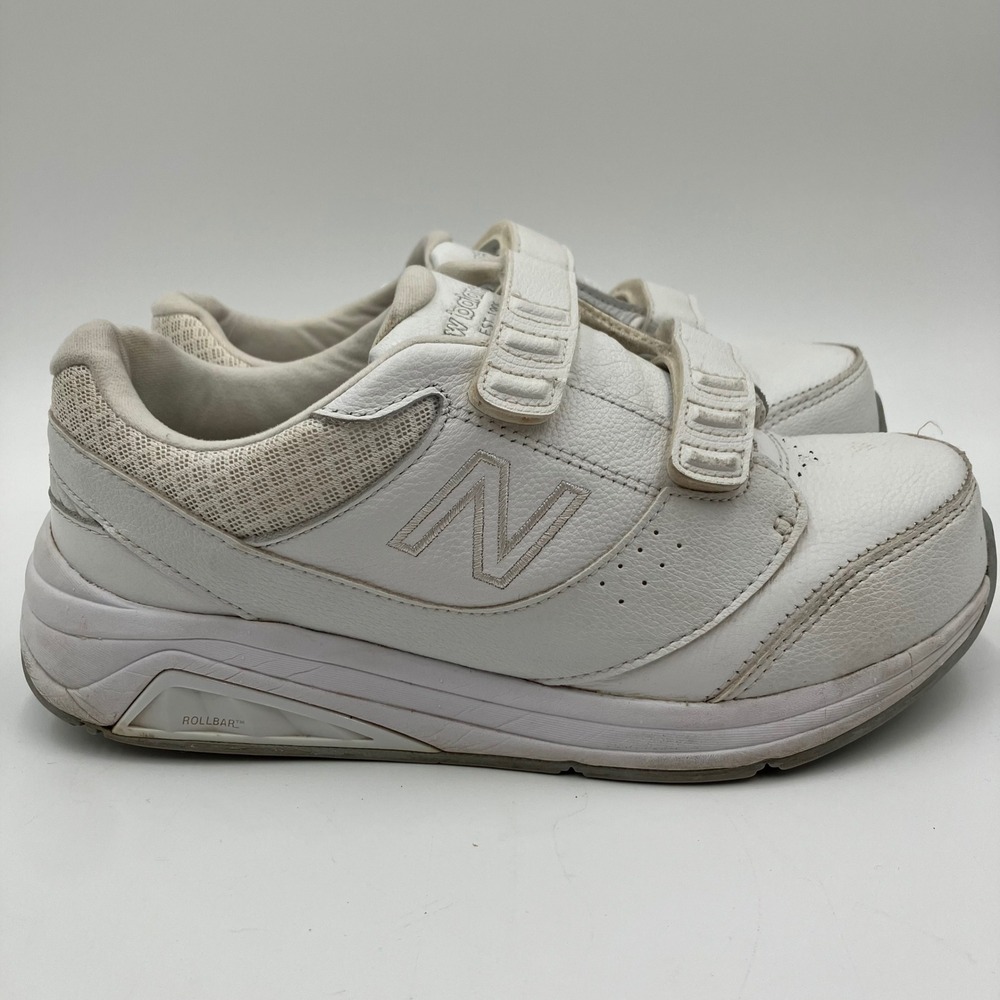 New Balance 928v3 White Hook N Loop Walking Ortho Shoes Women's 7 D Wide Rollbar